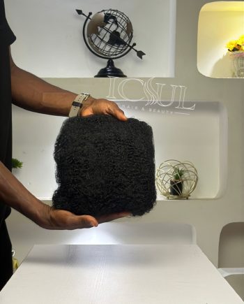 Premium Afro Kinky Bulk Hair Colour 1B Natural Black for Invisible Locs, Twists and Wig Making