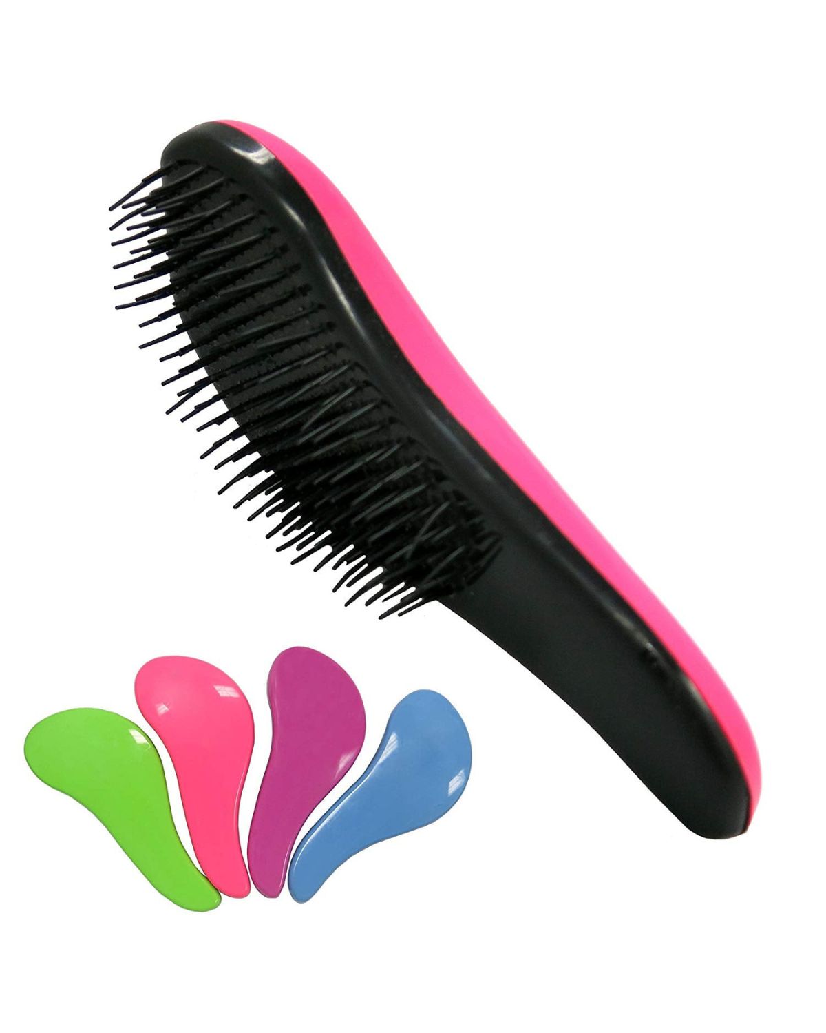 Professional Detangling Hair Brush with Soft Flexible Bristles for Wet, Dry, Curly and Straight Hair